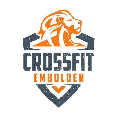 Crossfit Gym powerful logo