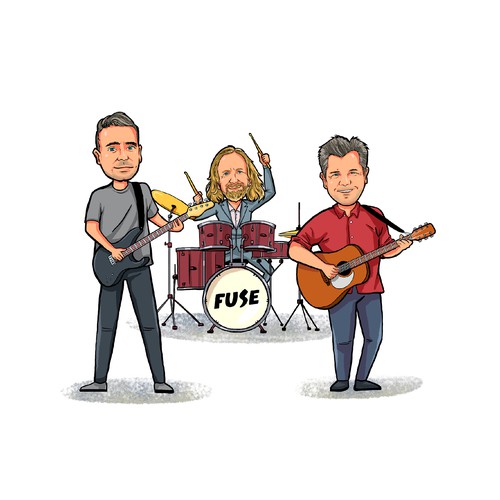 Fuze Band Caricature