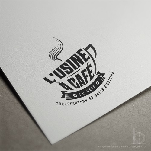Logo Design Concept for L'usine à café