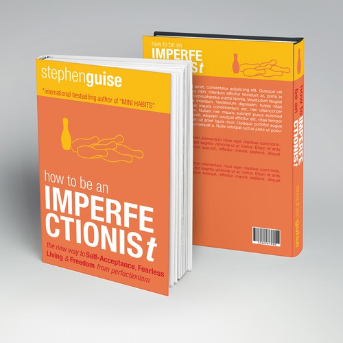 Self-help book cover design: How to Be an Imperfectionist (International Bestselling Author)