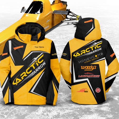 Team wear for World Record Speed event on ice - Arctic Arrow