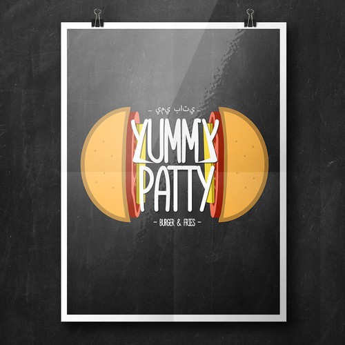 logo concept for yummypatty restaurant