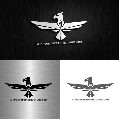 Airplane, airport modern logo example