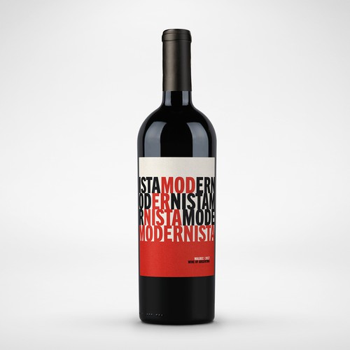 Modernista Wine label