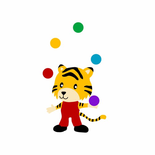 juggling tiger