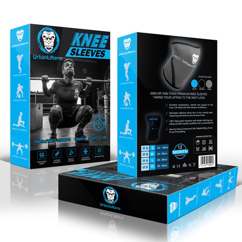 Product Package for Knee Sleeves