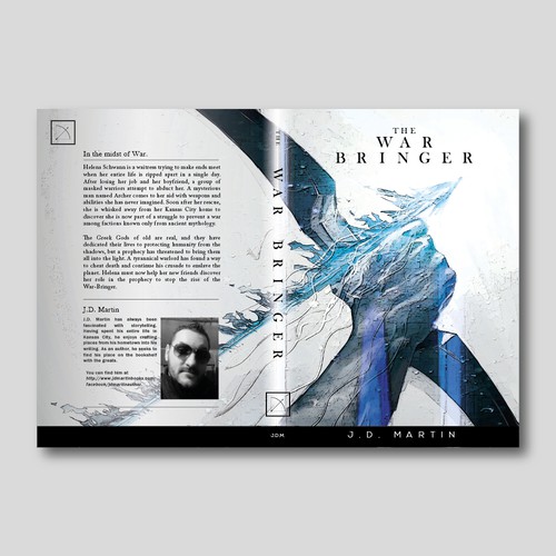 Blue-flaming-arrow cover for fantasy book