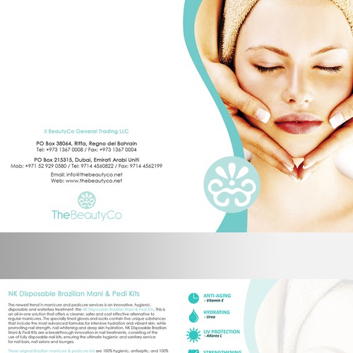 Brochure for a Manicure/Pedicure product