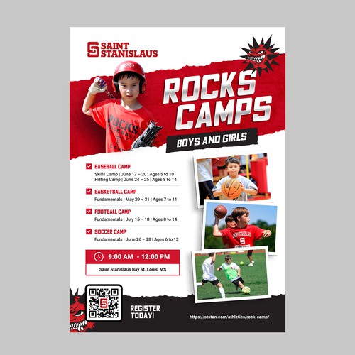 Saint Sanislaus Rock Camps Flyer