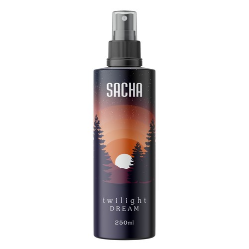 Sacha Body Mist Packaging