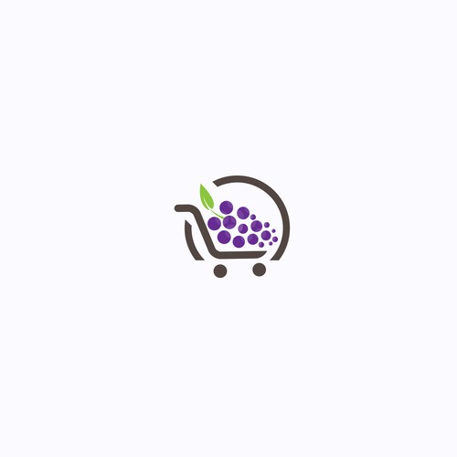 logo design concept for Grapes e-commerce