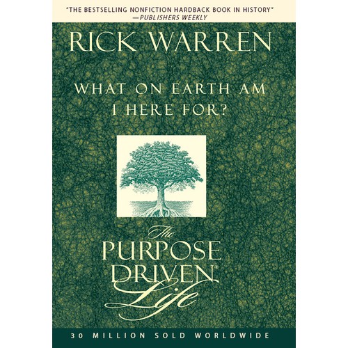 Book cover redesign for "What on Earth Am I Here For? The Purpose Driven Life" by Rick Warren