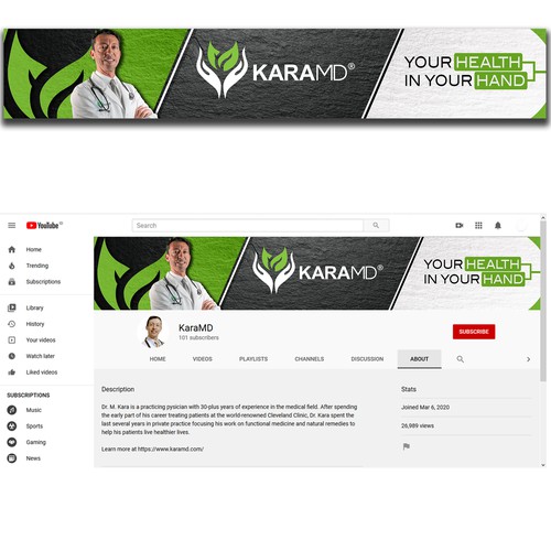 youtube banner karaMD