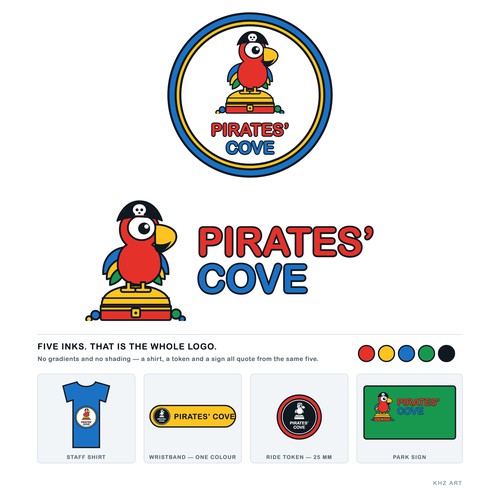 Pirates' Cove — Five-Ink Mascot Identity