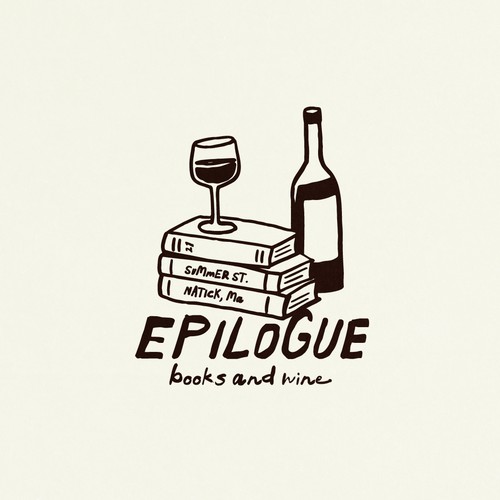 Logo Design for Epilogue Books + Wine