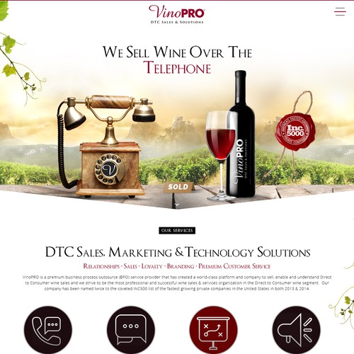 VinoPRO Wine Sales - Complete website! - Modern, Clean and Bright -