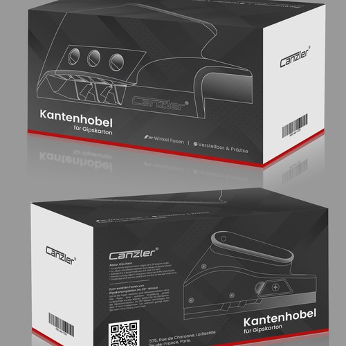 Kantenhobel für Gipskarton tool Packaging
