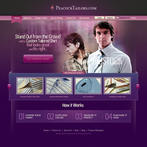 Custom tailored shirts for party people 