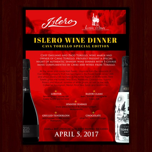 Islero Wine Dinner