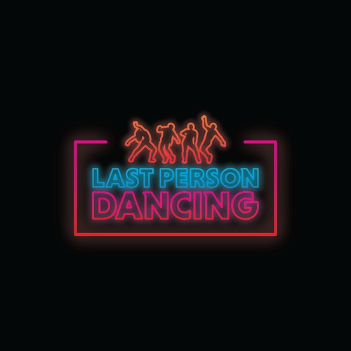 Fun neon inspired logo for a dancing game show!