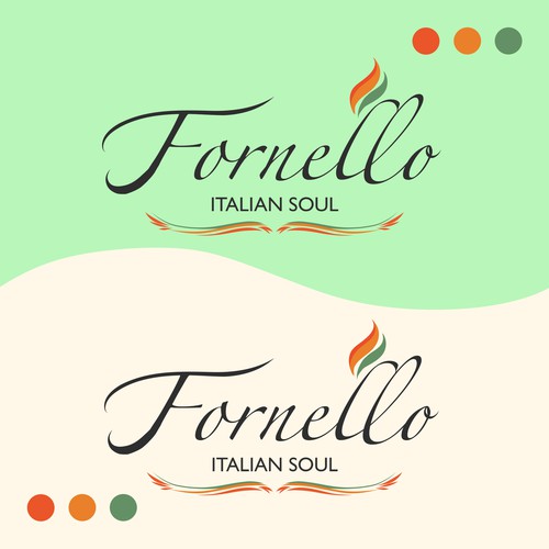 Logo design for a cooking station with a Italian theme.