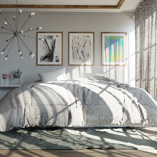 Bedroom interior Design and Visualization