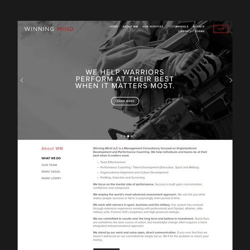Winning Mind LLC - Squarespace 7.0 to 7.1 Migration