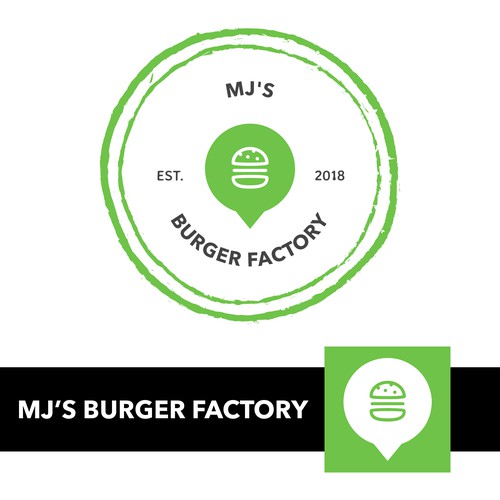 Logo Concept for Modern Burger Restaurant