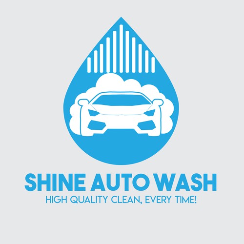 Logo concept for Shine Auto Wash