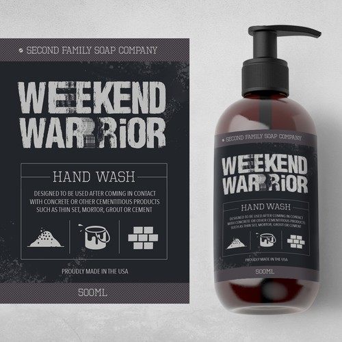 Label - Weekend Warrior Hand Wash