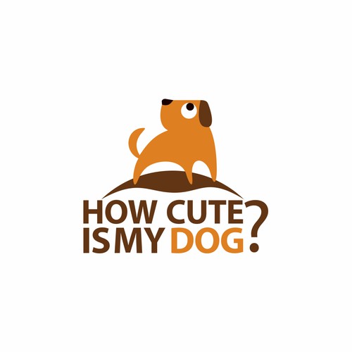 Create a cute dog logo for a social media website