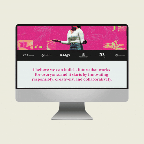 Squarespace Personal Brand Website for Tech Innovator