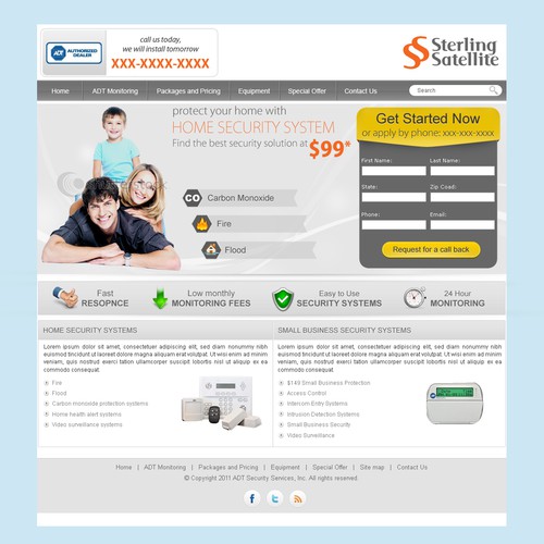 Sterling Satellite website