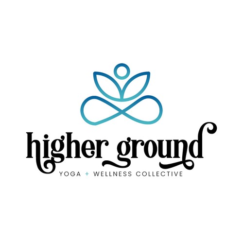 Logo designed for Higher Ground yoga 