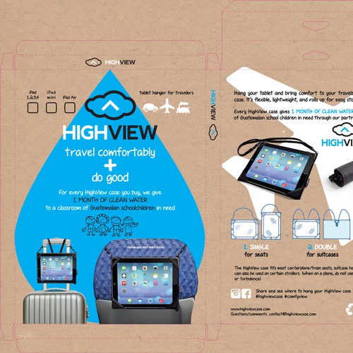 Help design box for iPad hanger for travelers- to be sold in USA