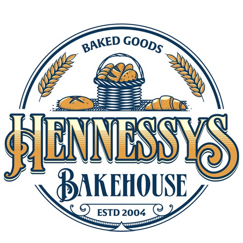 Logo concept for Hennessys Bakehouse