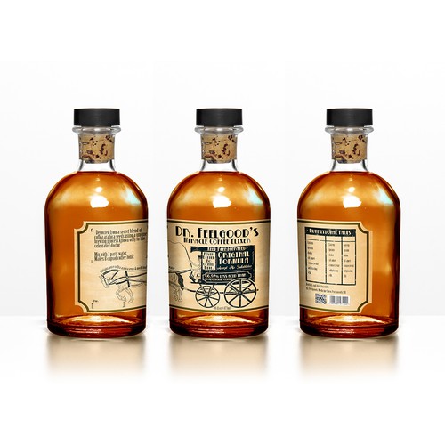 label concept for coffee elixer