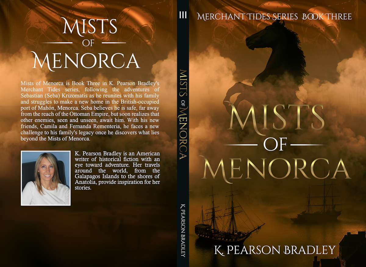 Book Three in the Merchant Tides Series, entitled Mists of Menorca