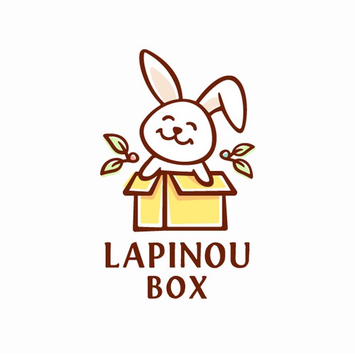 Logo for a monthly subscription box for bunnies