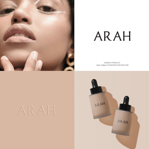 Identity design for makeup brand ARAH.