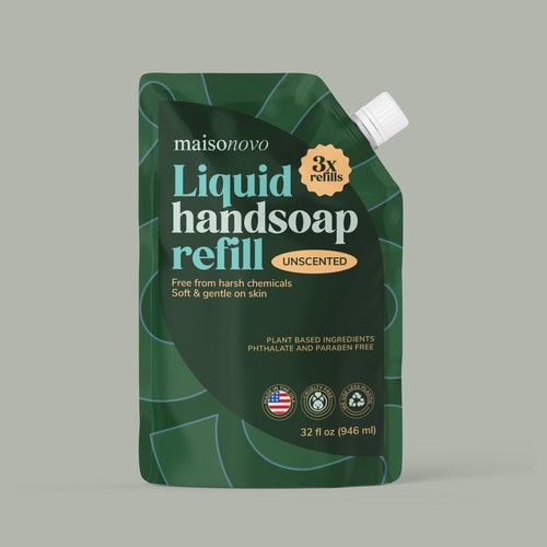 Liquid Handsoap Refill Pouch Design
