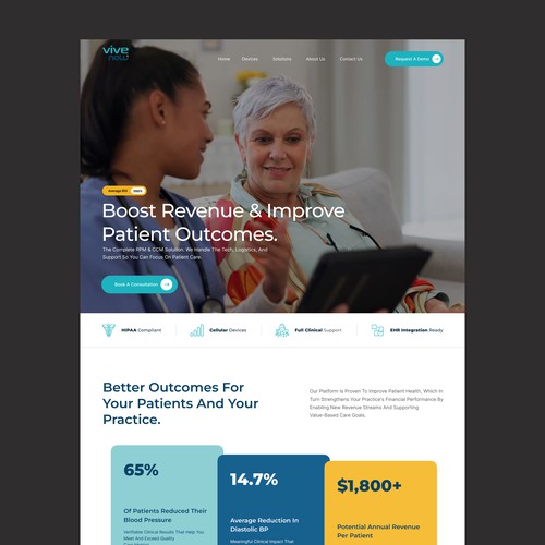 Medical goods website concept