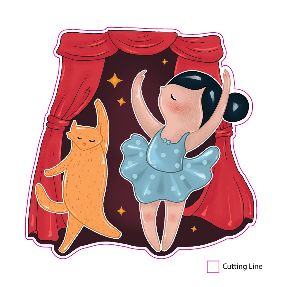 Design A Unique Dance-Themed Sticker