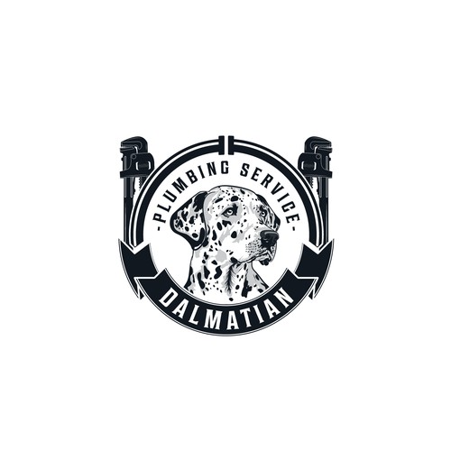 Dalmatian Plumbing Service Logo Concept