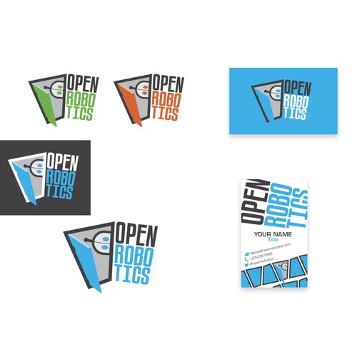Open Robotics new logo and business card