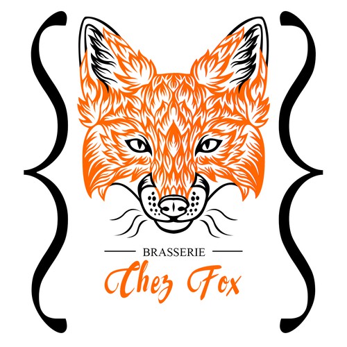 Concept Logo for Brasserie Chez Fox
