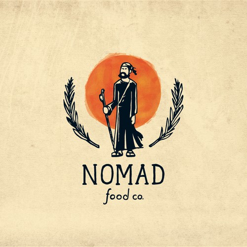 Mediterranean food logo concept