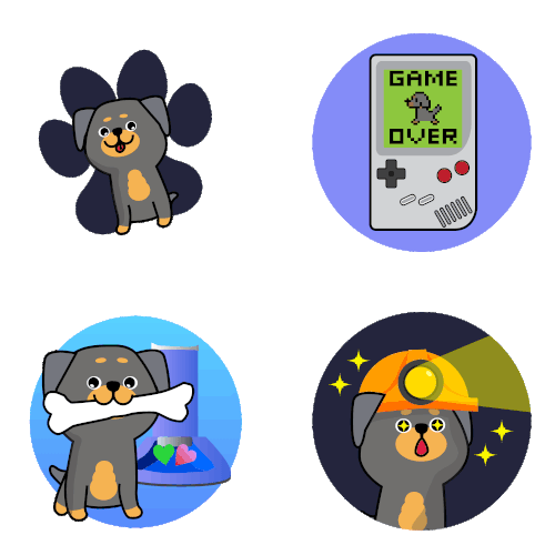 PetToy Badges for Mobile Application