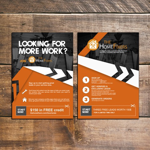 Flyer Design The Home Fixers