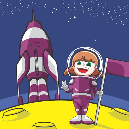 Girl in the moon